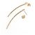 Tiffany & Co Orecchini Tiffany T Wire Bar in oro rosa - vista 3