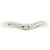 Tiffany & Co. Curved 1P Ring aus Platin - Ansicht 2