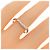 Tiffany & Co. Curved 1P Ring aus Platin - Ansicht 5