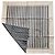 Lot de 2 Taies d'oreiller carrées Cacharel Grises et Blanches