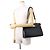 Borsa Saint Laurent Paris Manhattan in pelle di vitello Nero - vista 5