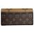 Louis Vuitton Portefeuille Sarah Monogram Giant Reverse Long Wallet Marrone - vista 2