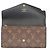Louis Vuitton Portefeuille Sarah Monogram Giant Reverse Long Wallet Marrone - vista 5