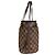 Borsa Tote Louis Vuitton Neverfull PM Damier Marrone - vista 3