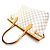 Borsa Tote Louis Vuitton Neverfull PM da donna Bianco - vista 4