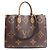 Borsa Tote Louis Vuitton OnTheGo GM Marrone