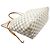 Borsa Tote Louis Vuitton Neverfull MM Bianco - vista 3