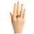 Louis Vuitton Ring mit Strasssteinen, goldplattiert Golden - Ansicht 7
