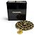Chanel Vintage Leder-Kettengürtel mit Coco Mark Medaillen-Motiv Schwarz Golden - Ansicht 2