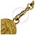Chanel Vintage Leder-Kettengürtel mit Coco Mark Medaillen-Motiv Schwarz Golden - Ansicht 8