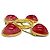 Spilla Chanel Vintage 28 Gripoix Rosso D'oro - vista 3
