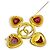 Spilla Chanel Vintage 28 Gripoix Rosso D'oro - vista 4