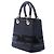 Dior Lady Dior aus schwarzem gewebtem Canvas Medium mit Lackleder-Besatz - Ansicht 2