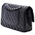 Chanel Black Medium Classic Lambskin Double Flap Nero - vista 2