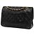 Chanel Black Medium Classic Lambskin Double Flap Nero - vista 2