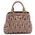 Borsa Satchel Miu Miu in Nappa Matelassé marrone Carne