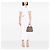 Borsa Satchel Miu Miu in Nappa Matelassé marrone Carne - vista 6
