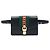Borsa cintura Gucci Web Sylvie in pelle di vitello nera Nero
