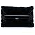 Clutch Bottega Veneta in velluto nero e vernice