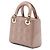 Dior Mini Lady Dior in pelle vernice Cannage marrone Carne - vista 2