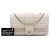 Chanel Brown Medium CC Horizontal Quilted Lambskin Double Flap Marrone Beige - vista 7