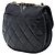 Chanel Black Small Quilted Glazed Calfskin Bubble CC Flap Nero - vista 2