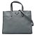 Prada Borsa Tote Triple Pocket in pelle Saffiano Soft Grigio Marrone
