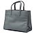 Prada Borsa Tote Triple Pocket in pelle Saffiano Soft Grigio Marrone - vista 2
