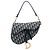Borsa Saddle Dior in tela Blue Oblique