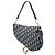 Borsa Saddle Dior in tela Blue Oblique - vista 2