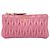 Clutch Miu Miu in nappa matelassé rosa