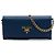 Cartera con cadena Prada Blue Saffiano Azul