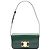 Céline Borsa a tracolla Celine Claude in pelle di vitello lucida verde con Triomphe