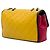 Chanel Yellow Medium Multicolor Lambskin Graphic Flap Giallo - vista 2