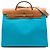 Hermès Blue Toile Verso Herbag Zip 39