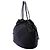 Borsa Tote Prada in Tessuto Canapa Nero con Logo - vista 2