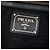 Borsa Tote Prada in Tessuto Canapa Nero con Logo - vista 5