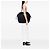 Borsa Tote Prada in Tessuto Canapa Nero con Logo - vista 6