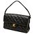 Chanel Black CC Quilted Lambskin Double Sided Flap Nero - vista 2