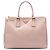 Bolsa Prada Brown Large Saffiano Lux Galleria Double Zip Satchel Marrom Carne