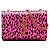 Saint Laurent Pink Small Calfskin Leopard Print Monogram Kate Crossbody Rosa