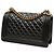 Chanel Black Old Medium Quilted Lambskin Gripoix Boy Flap Nero - vista 2