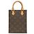 Louis Vuitton Brown Monogram Petit Sac Plat Marrone