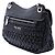 Bolsa crossbody Miu Miu em nappa matelassé preta com corrente de cristal Preto - vista 2