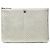 Clutch Chanel Silver Medium Chevron Metallic Calfskin O Case Argento