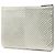 Clutch Chanel Silver Medium Chevron Metallic Calfskin O Case Argento - vista 2