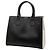 Prada Galleria Bicolor Saffiano Lux Satchel Medium Schwarz - Ansicht 2