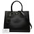 Prada Galleria Bicolor Saffiano Lux Satchel Medium Schwarz - Ansicht 7