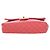 Chanel Pink Medium Classic Lambskin Valentines Heart Charms Single Flap Rosa - vista 3