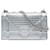 Dior Silver Mini Metallic Patent Microcannage Diorama Flap Plata